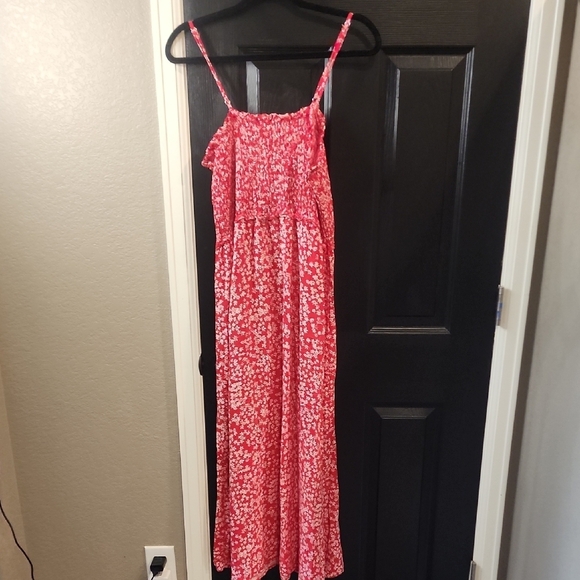 Red Floral Maxi Dress - Picture 3 of 3